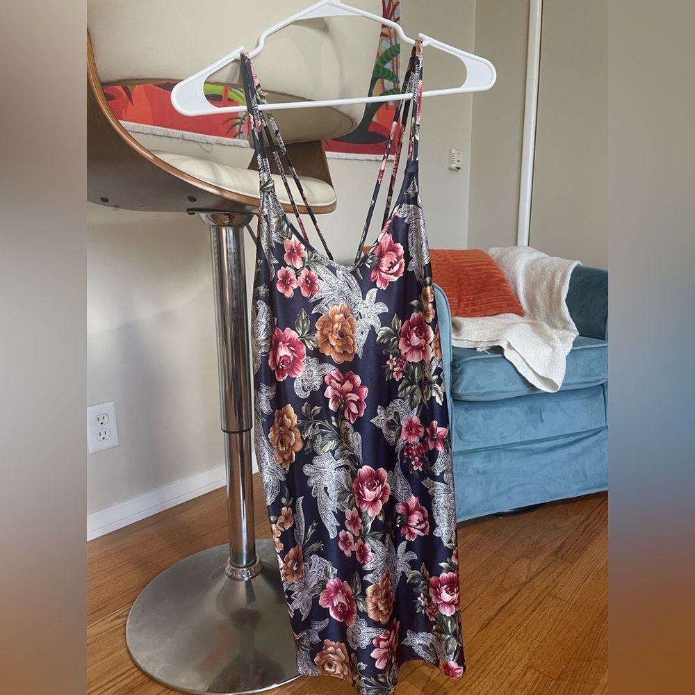Vintage floral slip dress